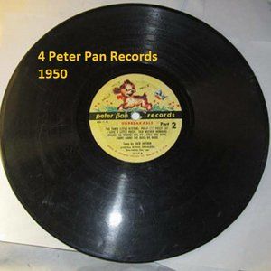 Peter Pan records 78 over 20 songs 1950's
